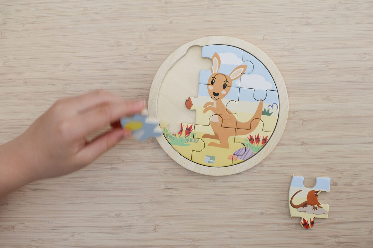 Bush Buddies 9pc Jigsaw Puzzle - Kangaroo