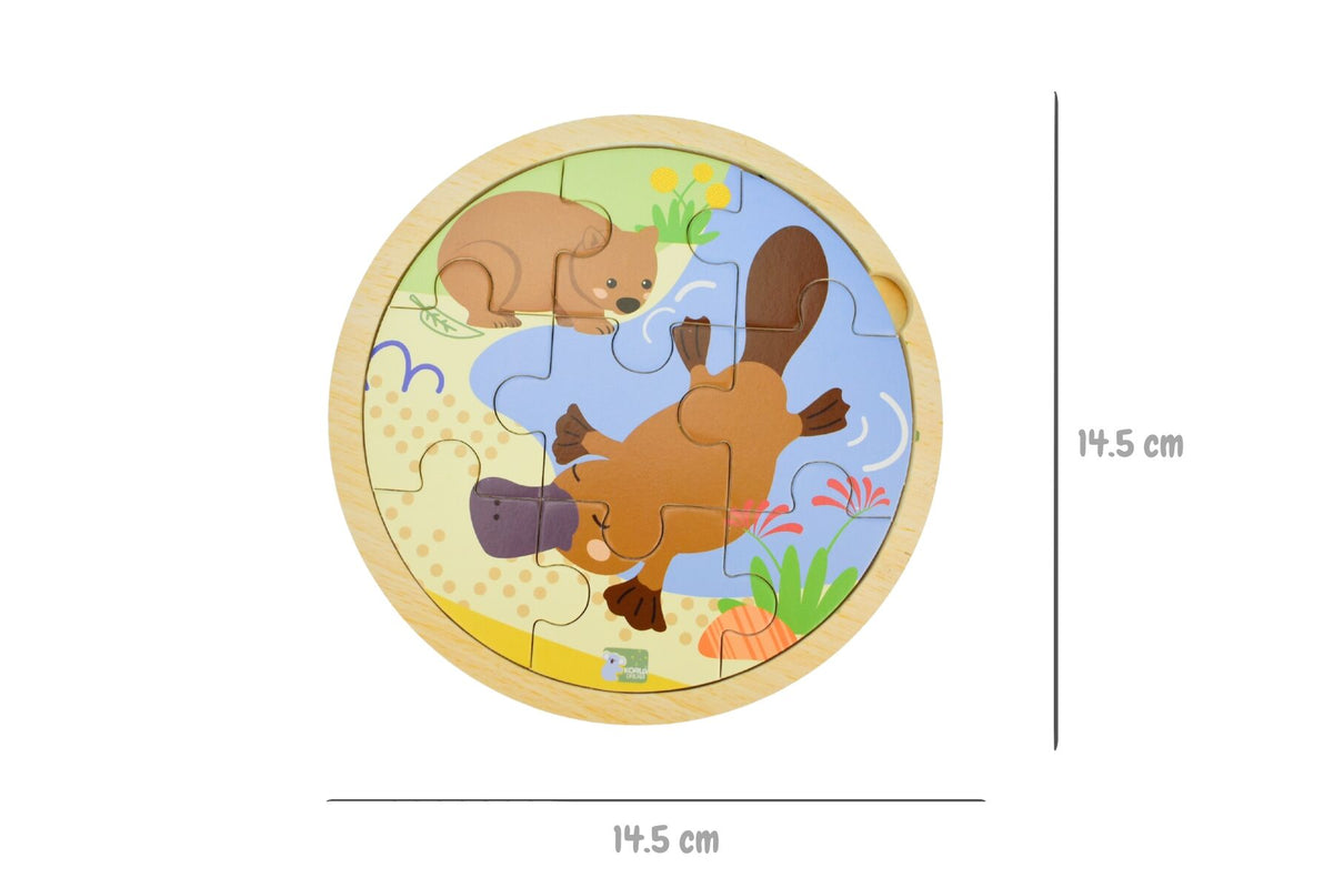 Bush Buddies 9pc Jigsaw Puzzle - Platypus &amp; Wombat