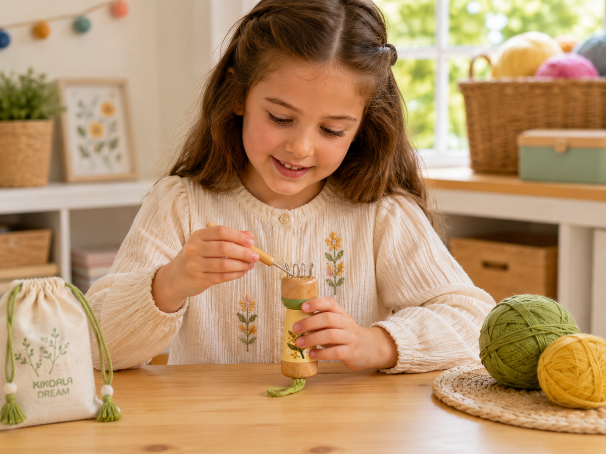 Australian Flora Knitting Nancy Doll - Wattle Blooms