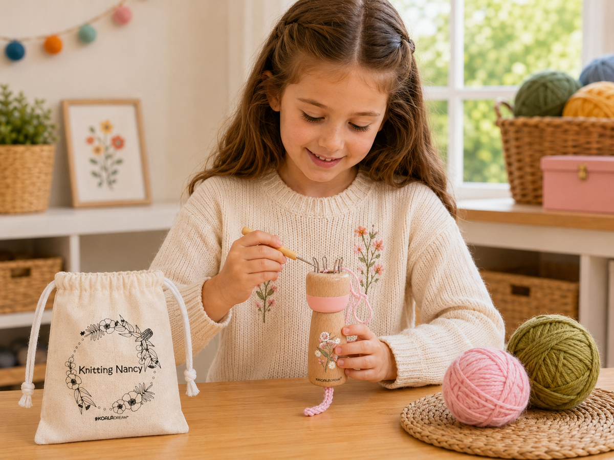 Australian Flora Knitting Nancy Doll - Gum Blossom