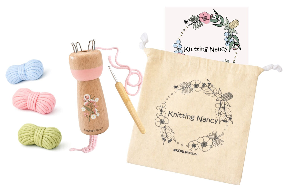 Australian Flora Knitting Nancy Doll - Gum Blossom