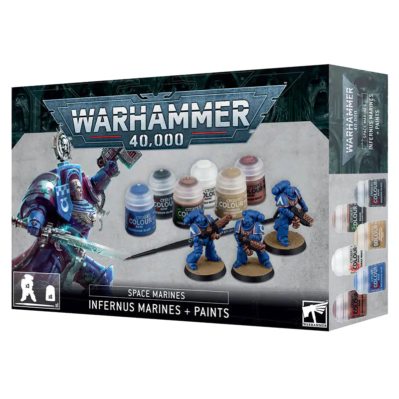 GW 60 11 Warhammer 40K Space Marines Infernus Marines and Paints