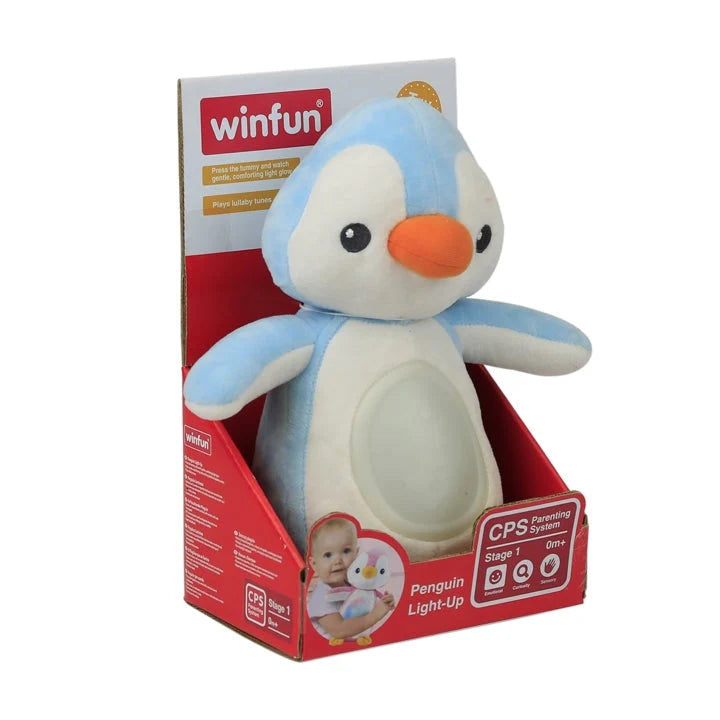 Winfun Penguin Light Up & Lullaby Tunes Cuddle Pal - Demo Batteries Included