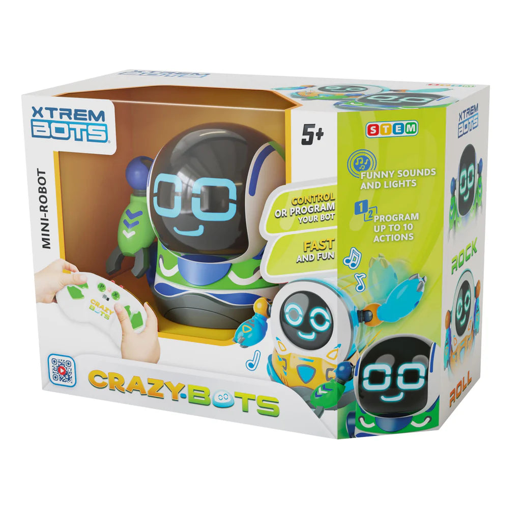 XTrembots Crazy Bots Mini R/C Robot - Rock req 4 x AA batteries