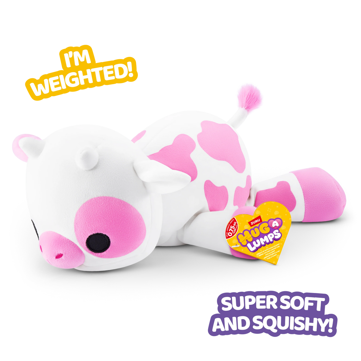 Zuru Hug A Lumps S2 Medium Weighted Plush - Clover Cow