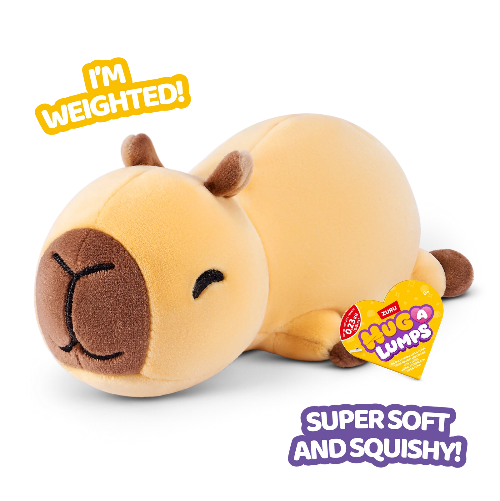 Zuru Hug A Lumps S2 Medium Weighted Plush - Connie the Capybara
