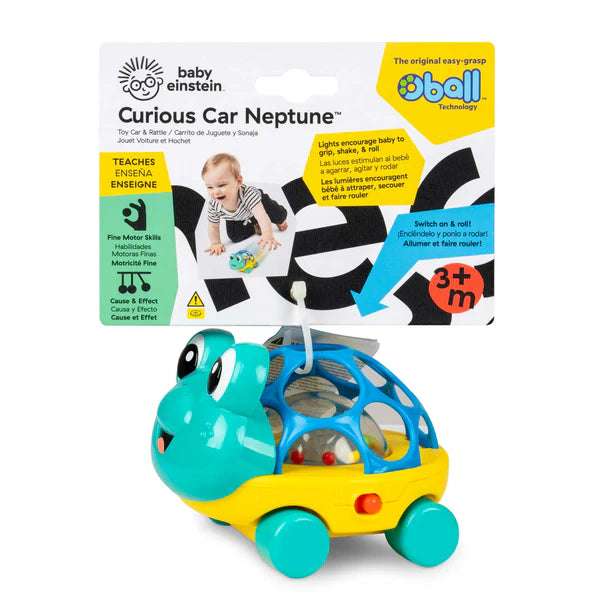Baby Einstein Oball Curious Car Neptune Light Up Rattle