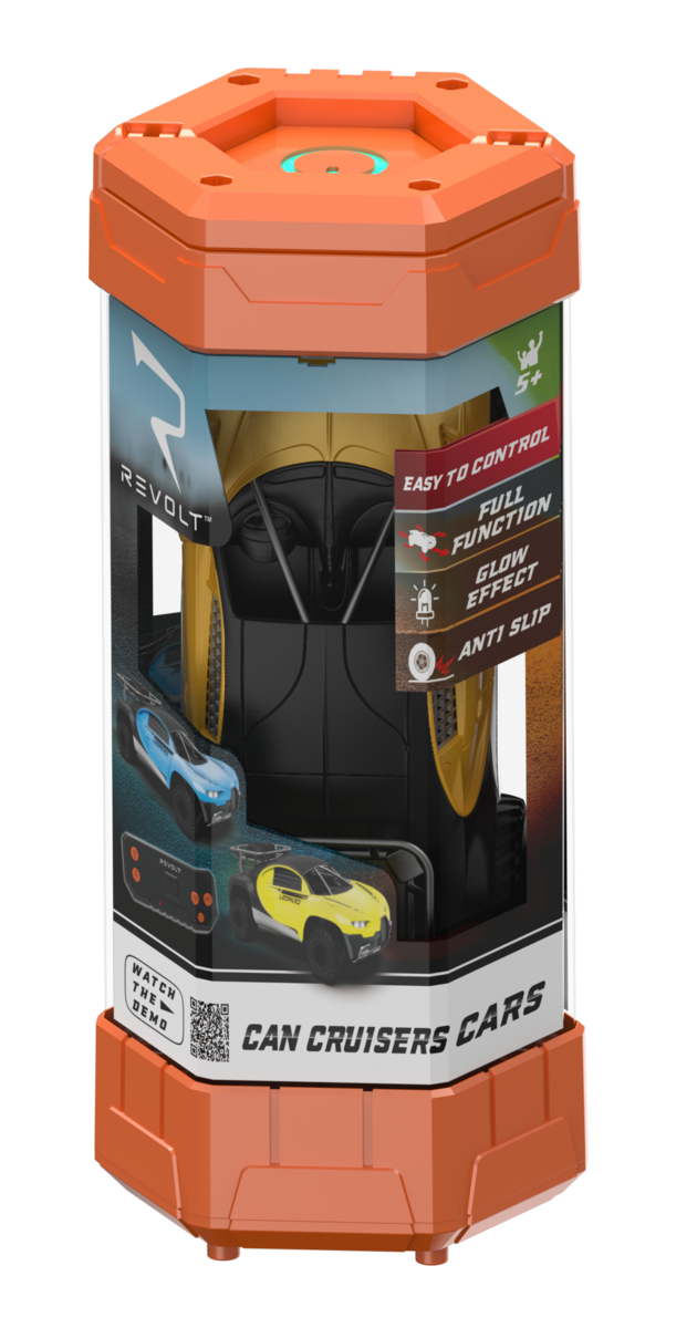 Revolt R/C Control Can Cruisers - Cars Assorted req 4 x AAA batteries