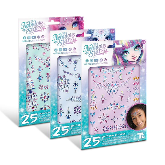Nebulous Stars Body Gem Stickers Assorted