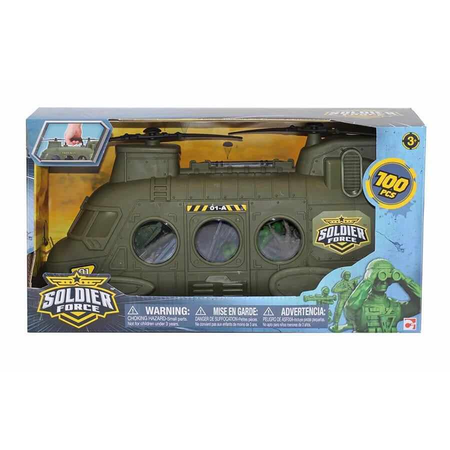Soldier Force Chinook Bucket 100pc Playset