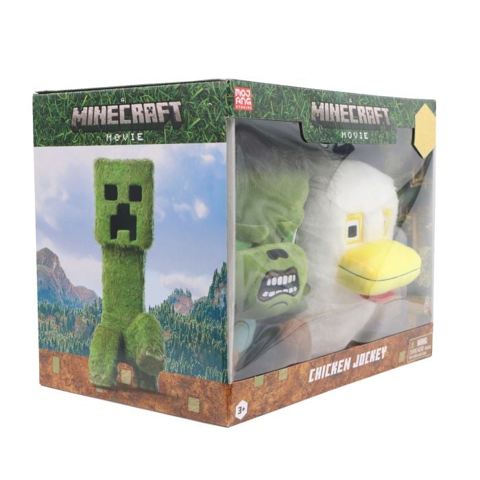 A Minecraft Movie Chicken Jockey Plush Twin Pack
