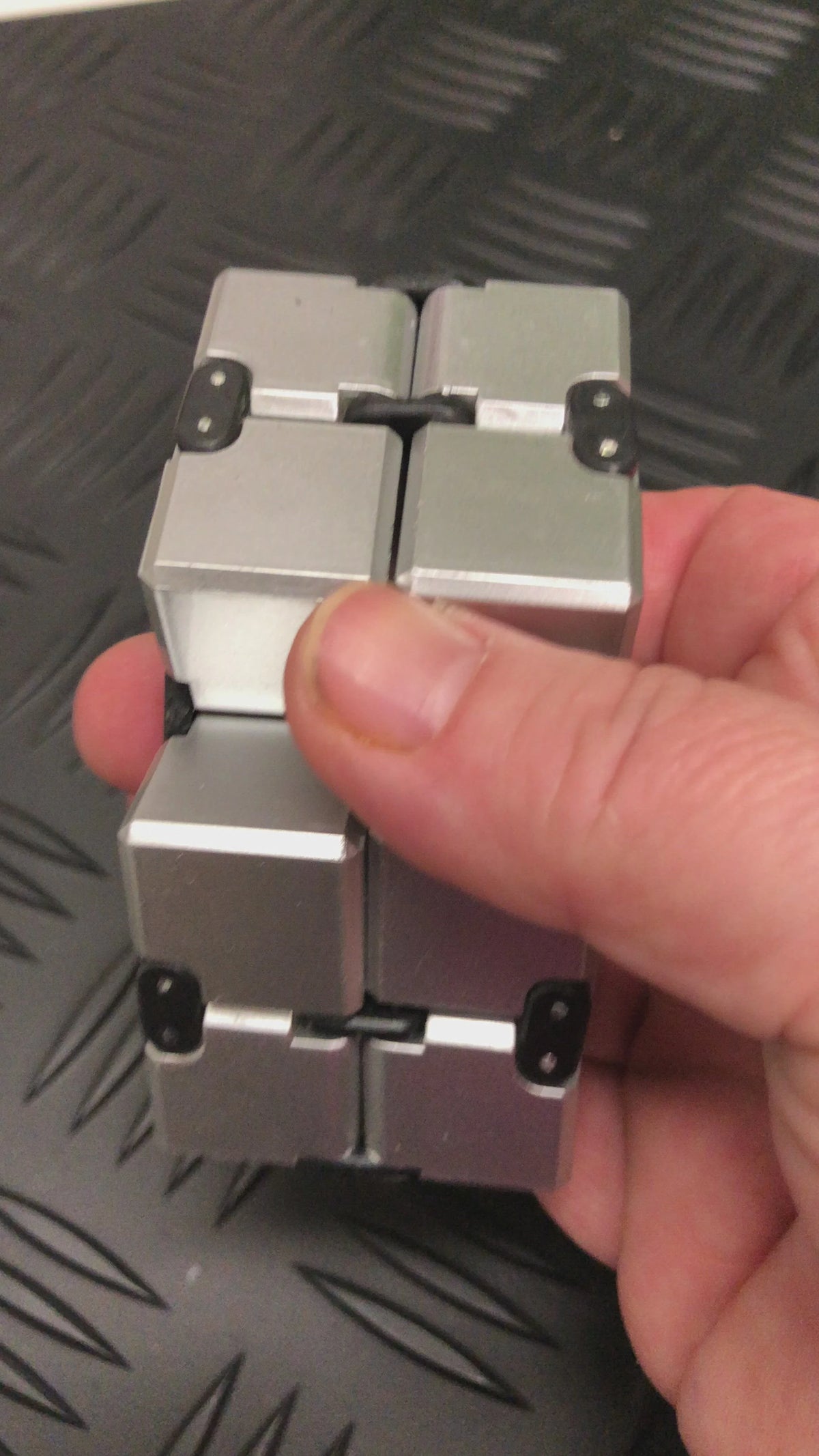 KAIKO Silver Infinity Cube Fidget (108 grams)