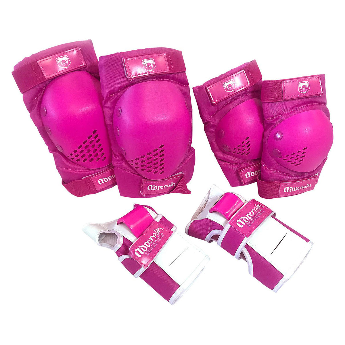 Adrenalin 6pc Protection Set Youth Pink