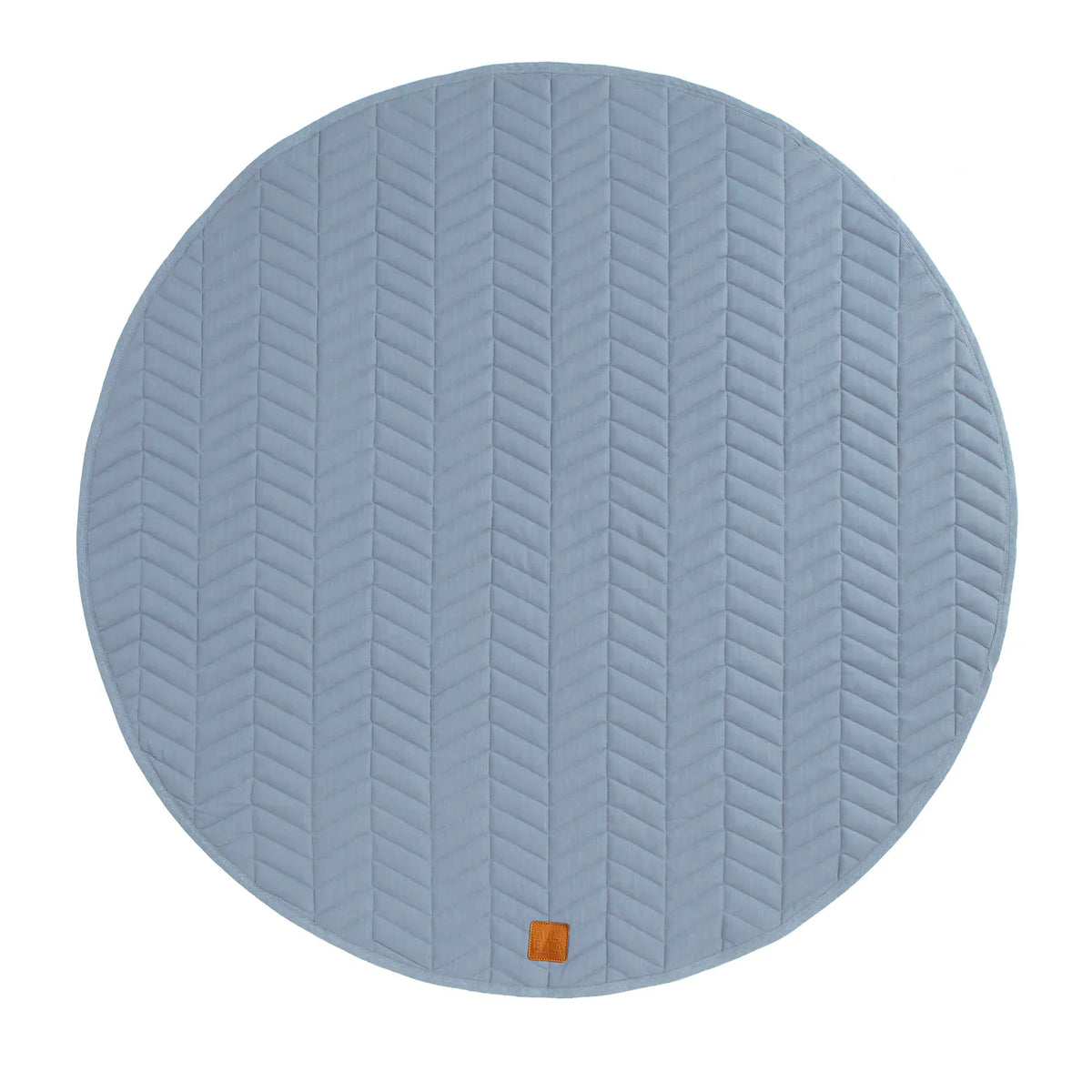 All4Ella Quilted Reversible Linen Playmat (120cm) SLATE BLUE