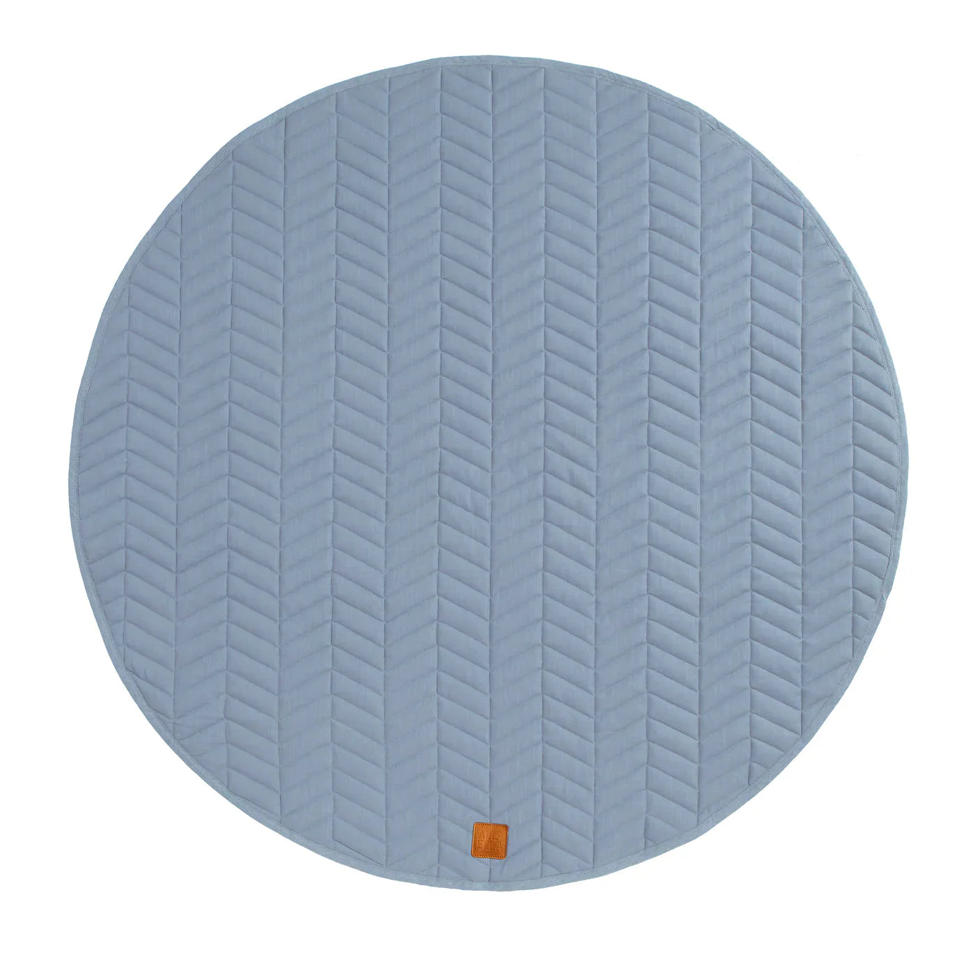 All4Ella Quilted Reversible Linen Playmat (120cm) SLATE BLUE
