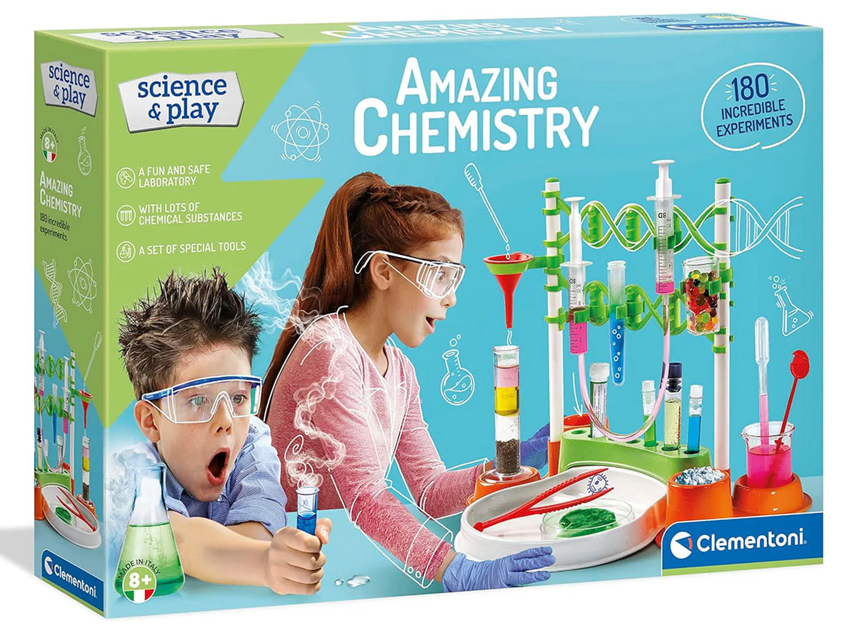 Clementoni Amazing Chemistry Set 180 Experiments