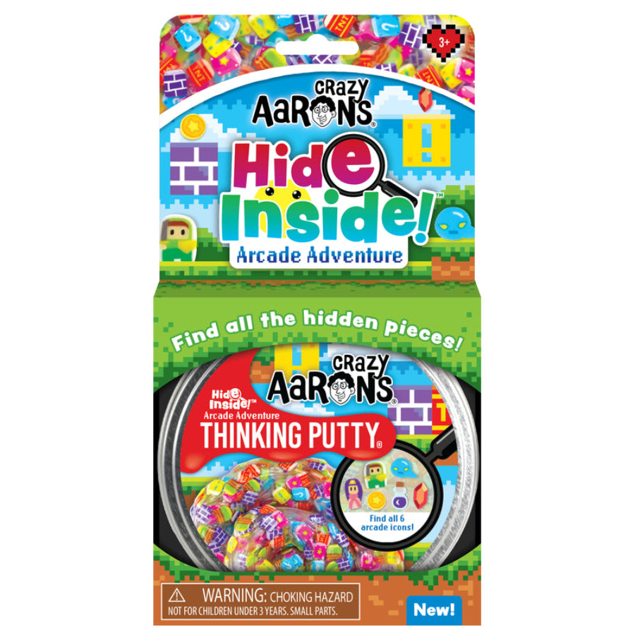 Crazy Aarons Putty Arcade Adventures Hide Inside 90g Tin