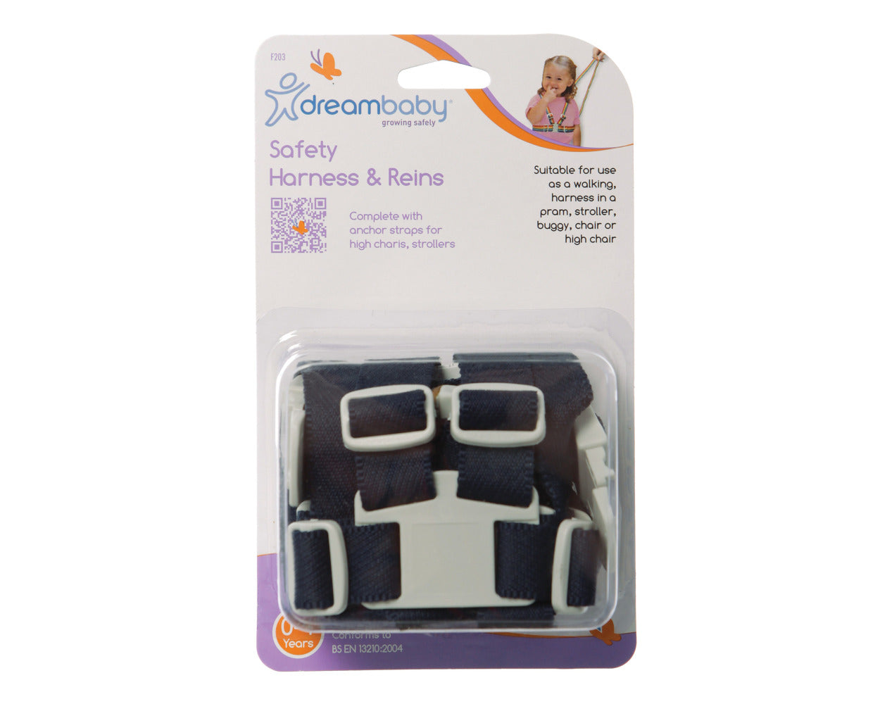 Dream Baby Safety Harness & Reins Navy