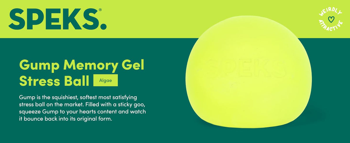 Speks Gump Memory Gel Stress Ball - Algea