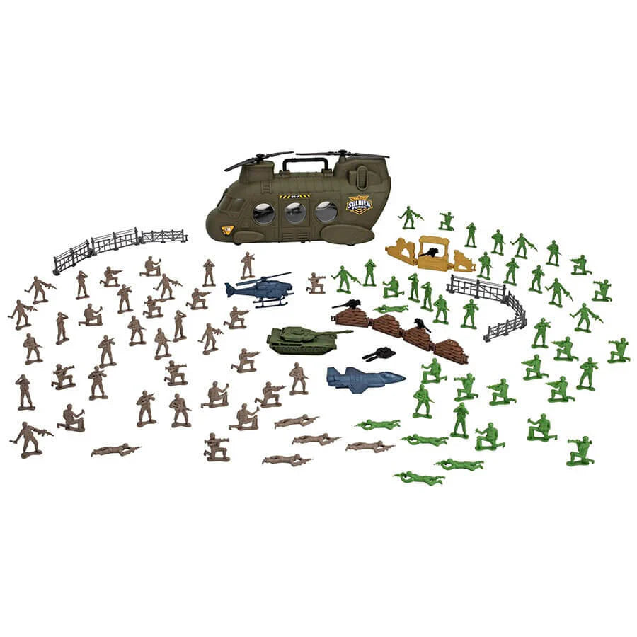 Soldier Force Chinook Bucket 100pc Playset