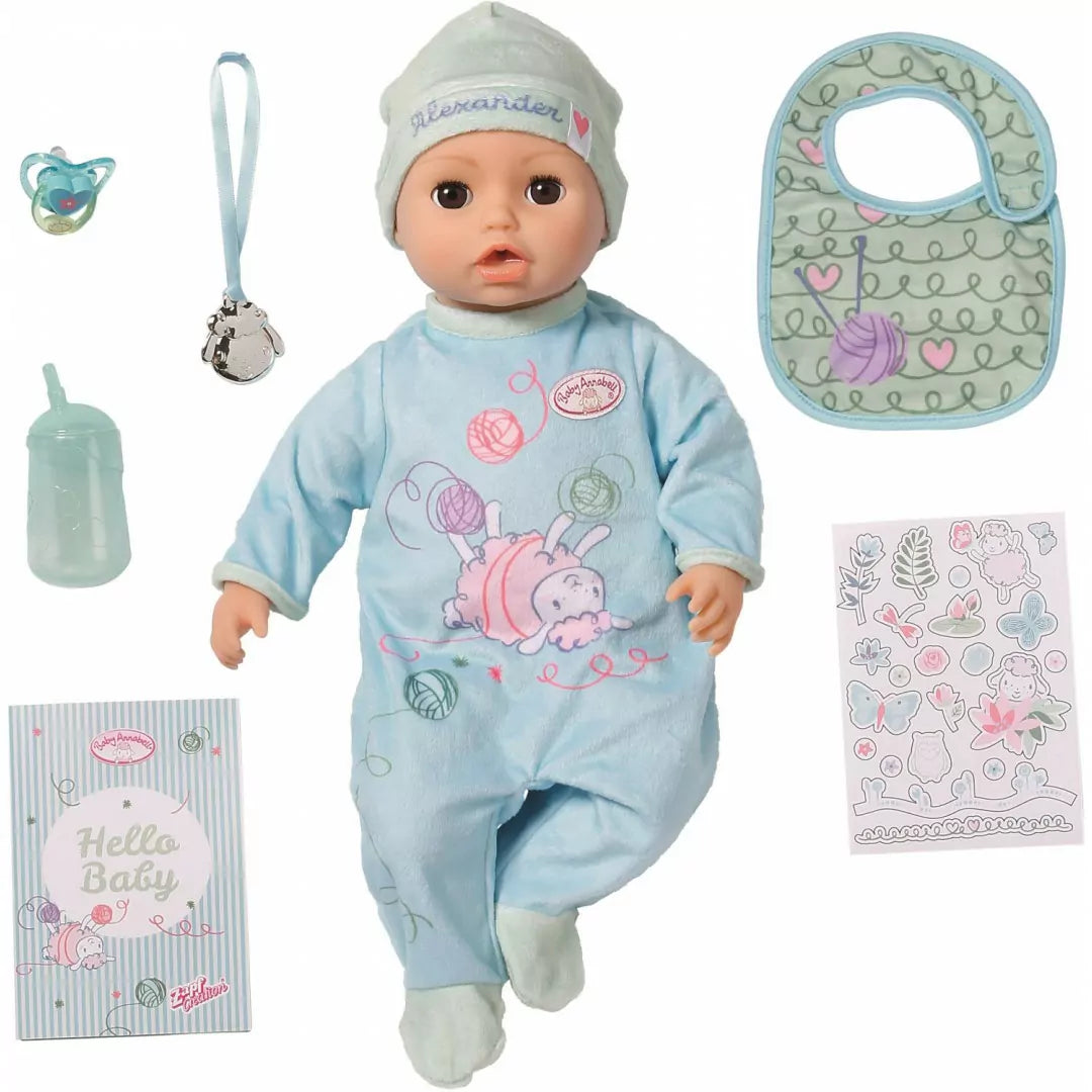 Baby Annabell Active Alexander 43cm req 3 x AA batteries