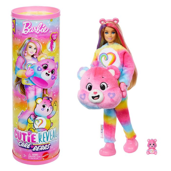 Barbie Cutie Reveal Care Bears Surprise Doll Series 2 - Pink