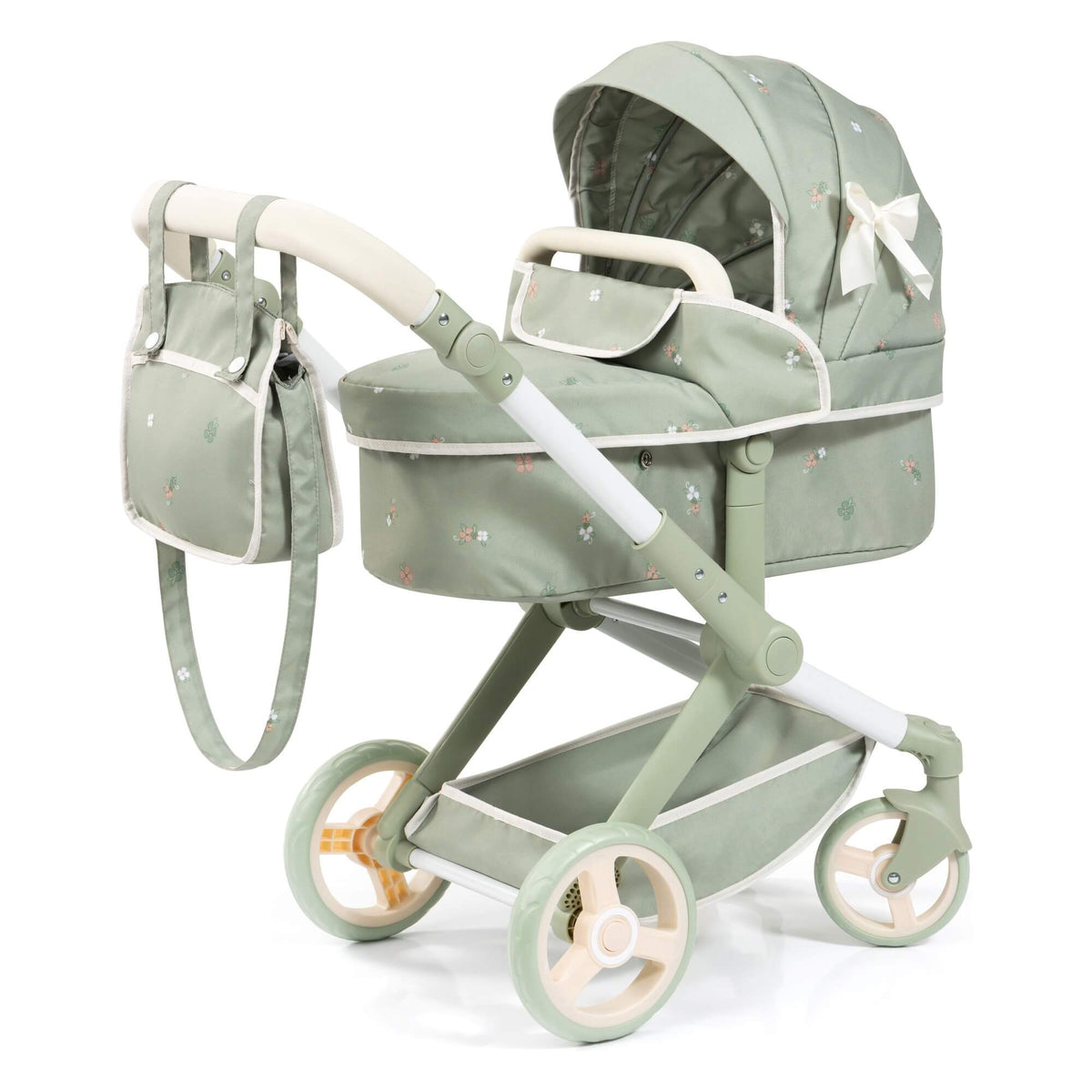 Bayer Xeo Doll Pram - Soft Sage Green