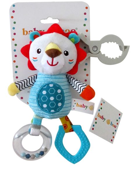 Baby Boo 21cm Lion Fidget Toy with Claw Clip