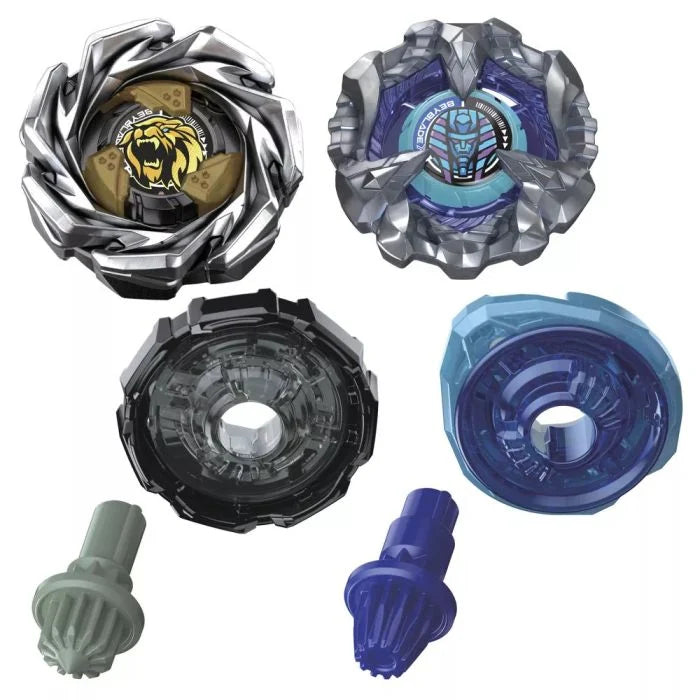 Beyblade X Dual Pack: BX UX - Cowl Sphinx 1-80GF and Crest Leon 7-60GN