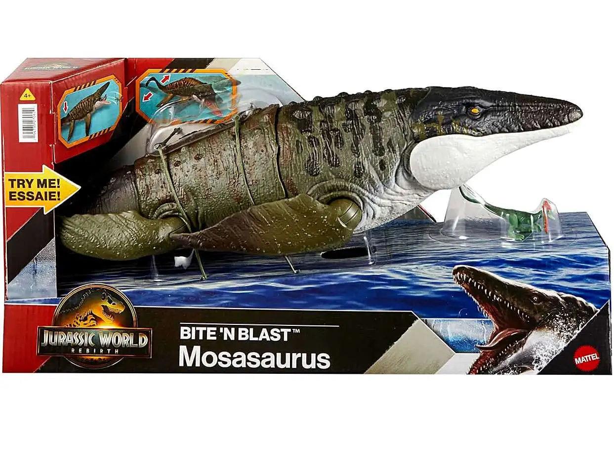 Jurassic World Rebirth Bite N Blast Mosasaurus