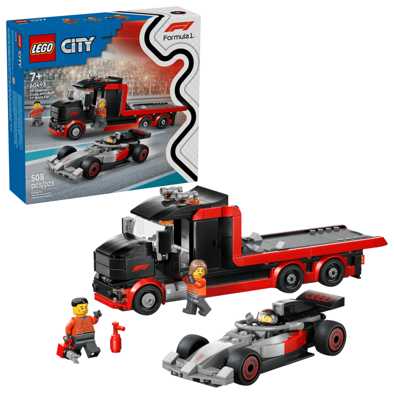 Lego 60493 City F1 Display Truck with Audi Race Car