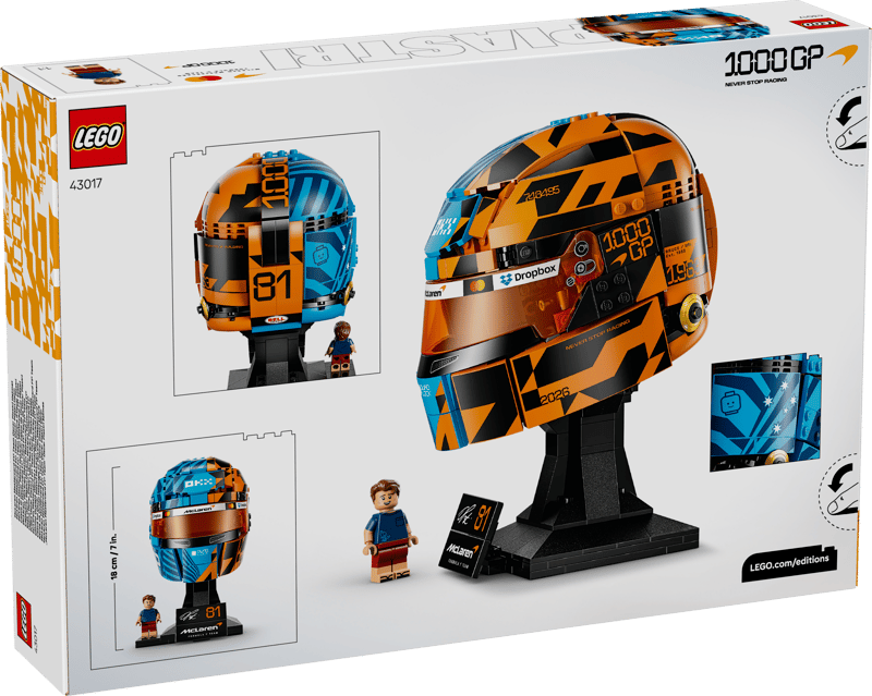 Lego 43017 Editions McLaren F1 OSCAR PIASTRI Helmet
