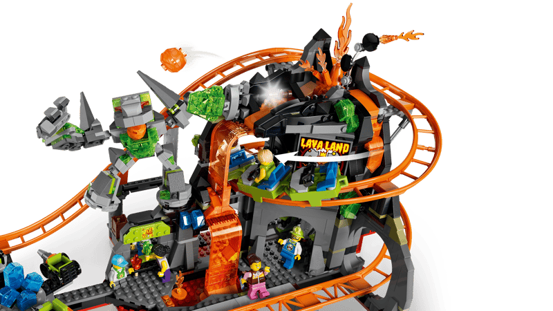 Lego 60501 City Lava Land Roller Coaster Park