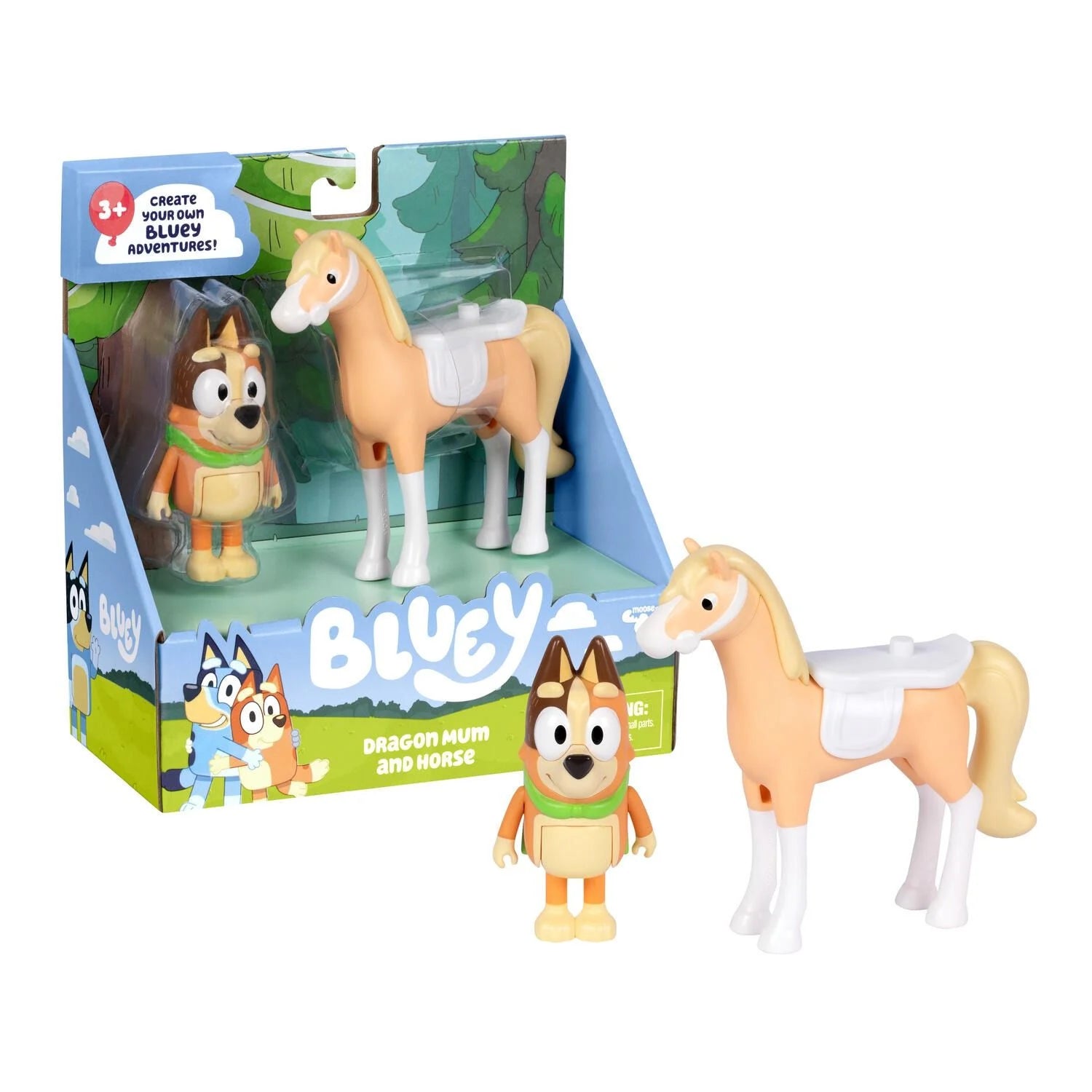 Bluey S15 Basic Vehicle Dragon Mum and Horse