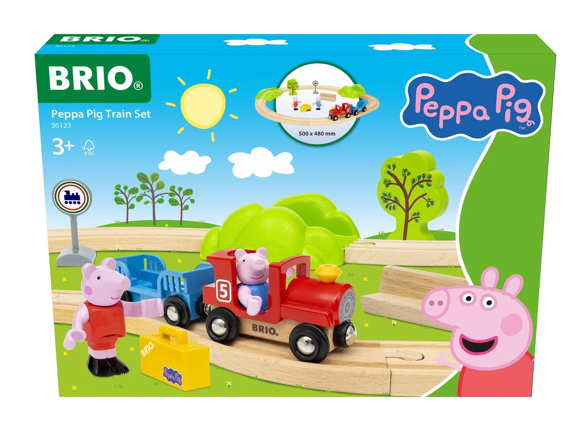 BRIO 36123 Peppa Pig Train Set 18pc