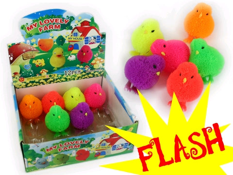 Squishy Cushy Frizzee Chick with light Feature