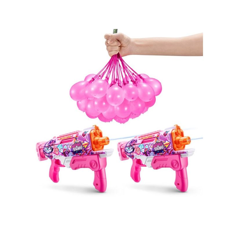 Zuru XShot Unicorn Splash Pack Fast Fill with 3 Pack of Bunch o Balloons