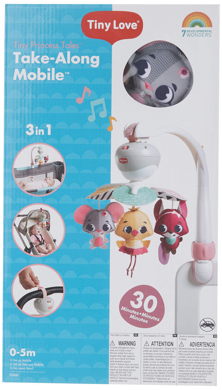 Tiny Love Princess tales Take Along Mobile req 3 x AA batteries