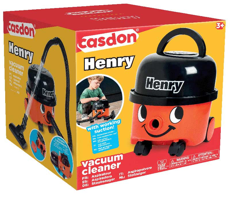 Casdon Henry Vacuum Cleaner RED Req 4 x C batteries
