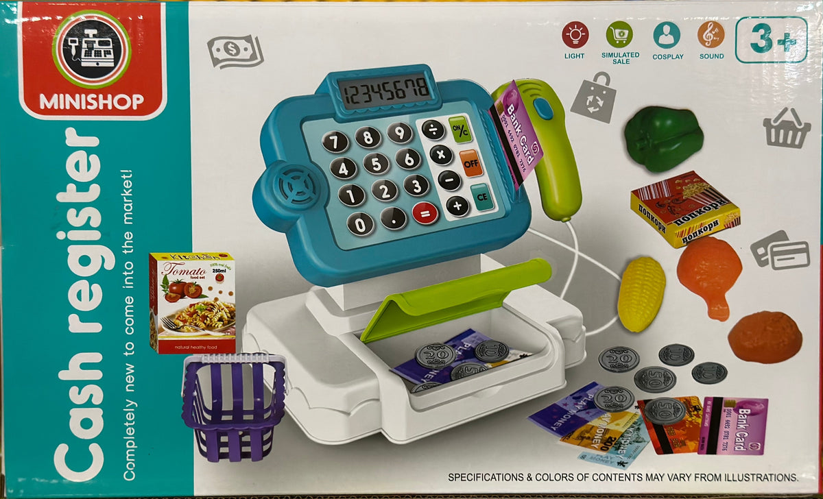 Mini Shop Electronic Cash Register with Accessories 2 x AA demo batteries included