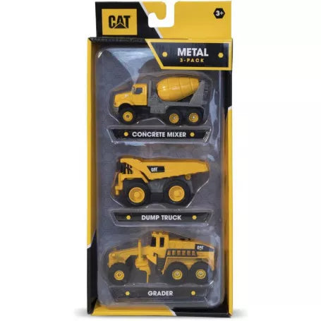 CAT Metal Machines 3 Pack Asst with Grader