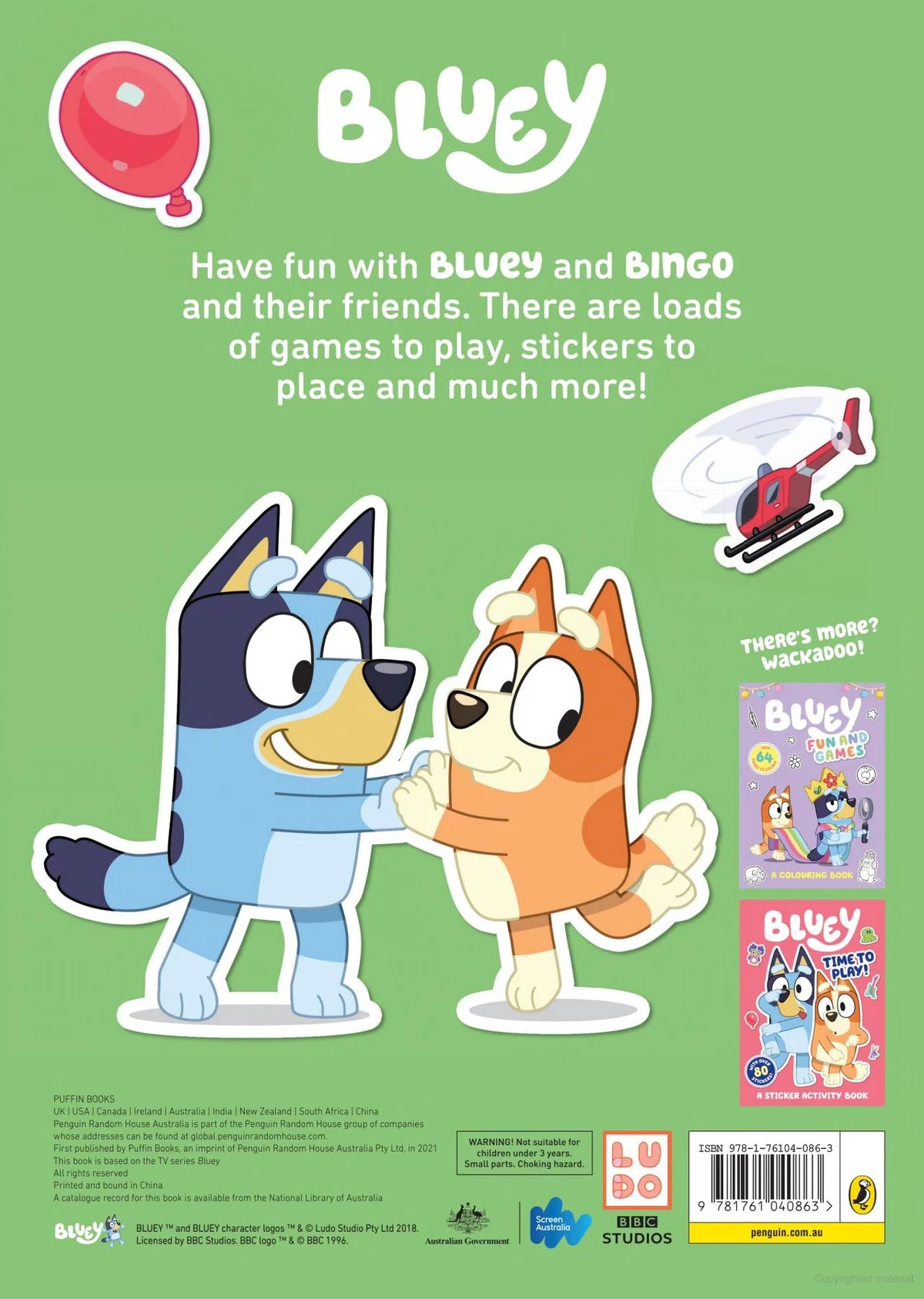 Bluey And Friends Sticker Activity Book