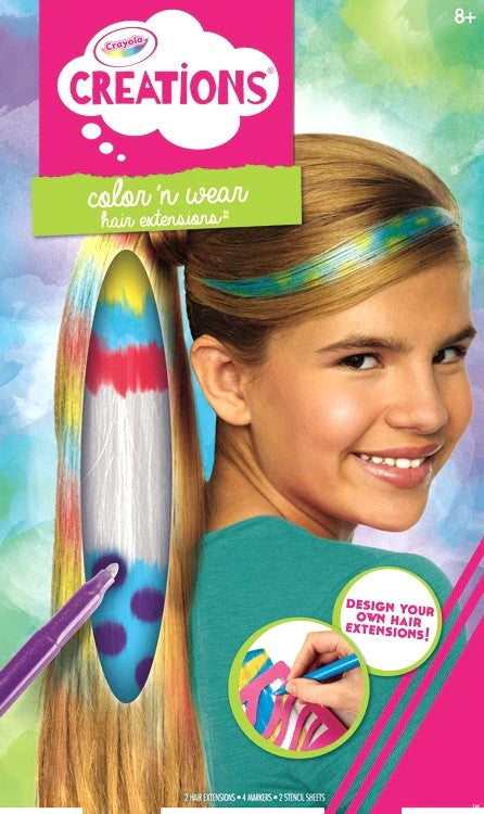 Crayola Creations Colour N Wear Hair Extensions