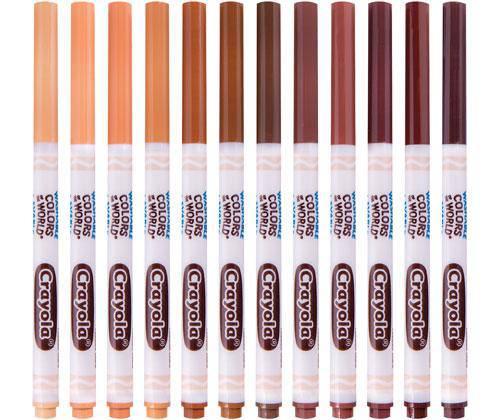 Crayola Colours Of The World Washable Fine Line Markers 24 Pack