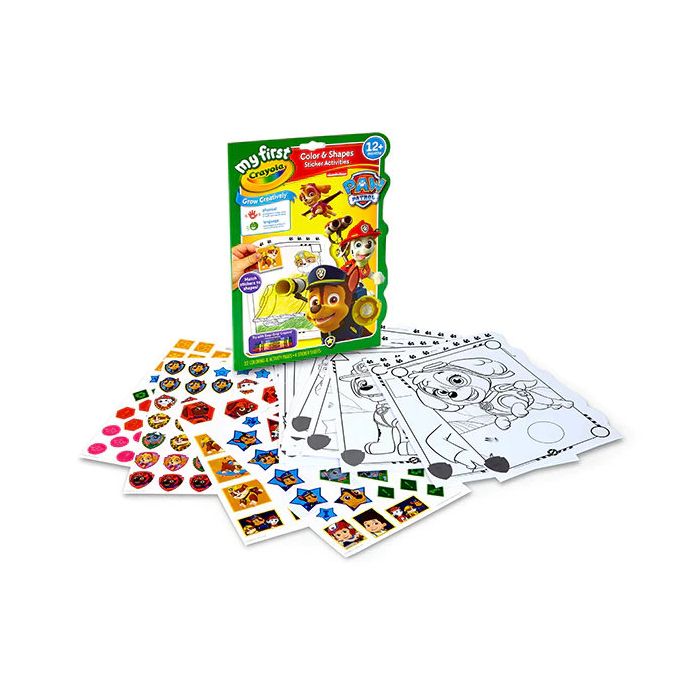 Crayola My First Colour &amp; Shapes Activity Book - Paw Patrol
