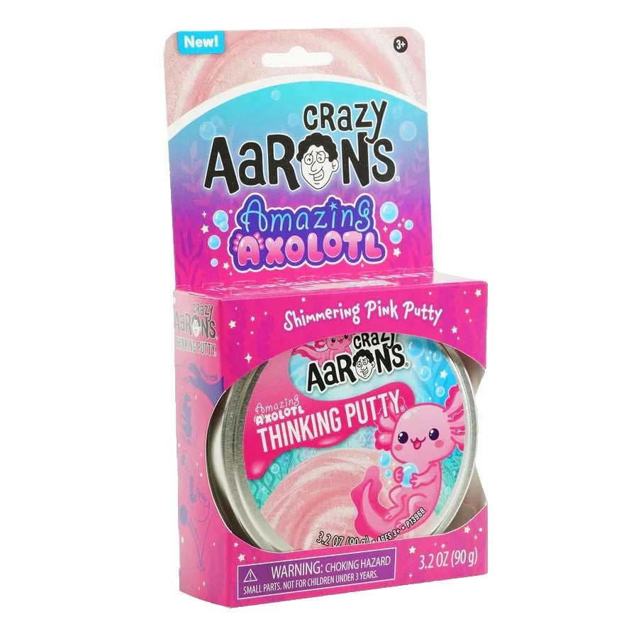 Crazy Aarons Putty Amazing Axolotl 90g Tin