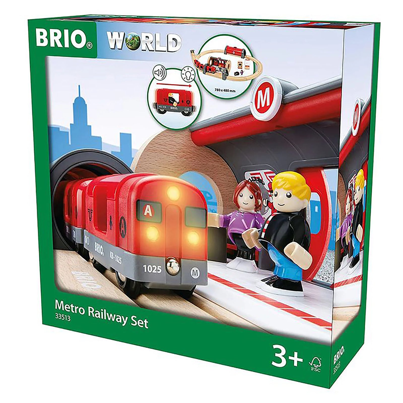 BRIO 33513 Metro Railway Set