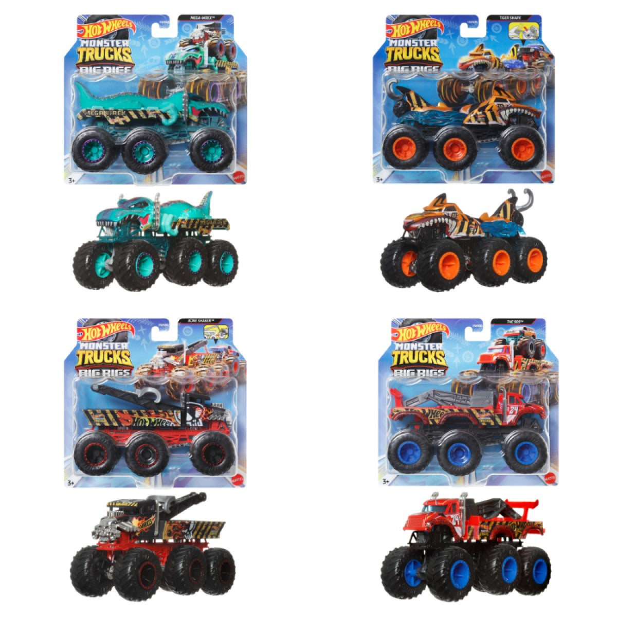Hot Wheels Monster Trucks Big Rigs 1/64 asst
