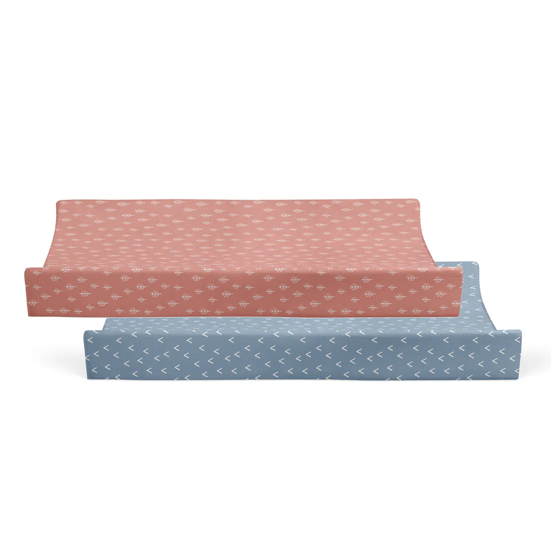 Bubba Blue Nordic 2Pk Change Mat Cover Denim Clay