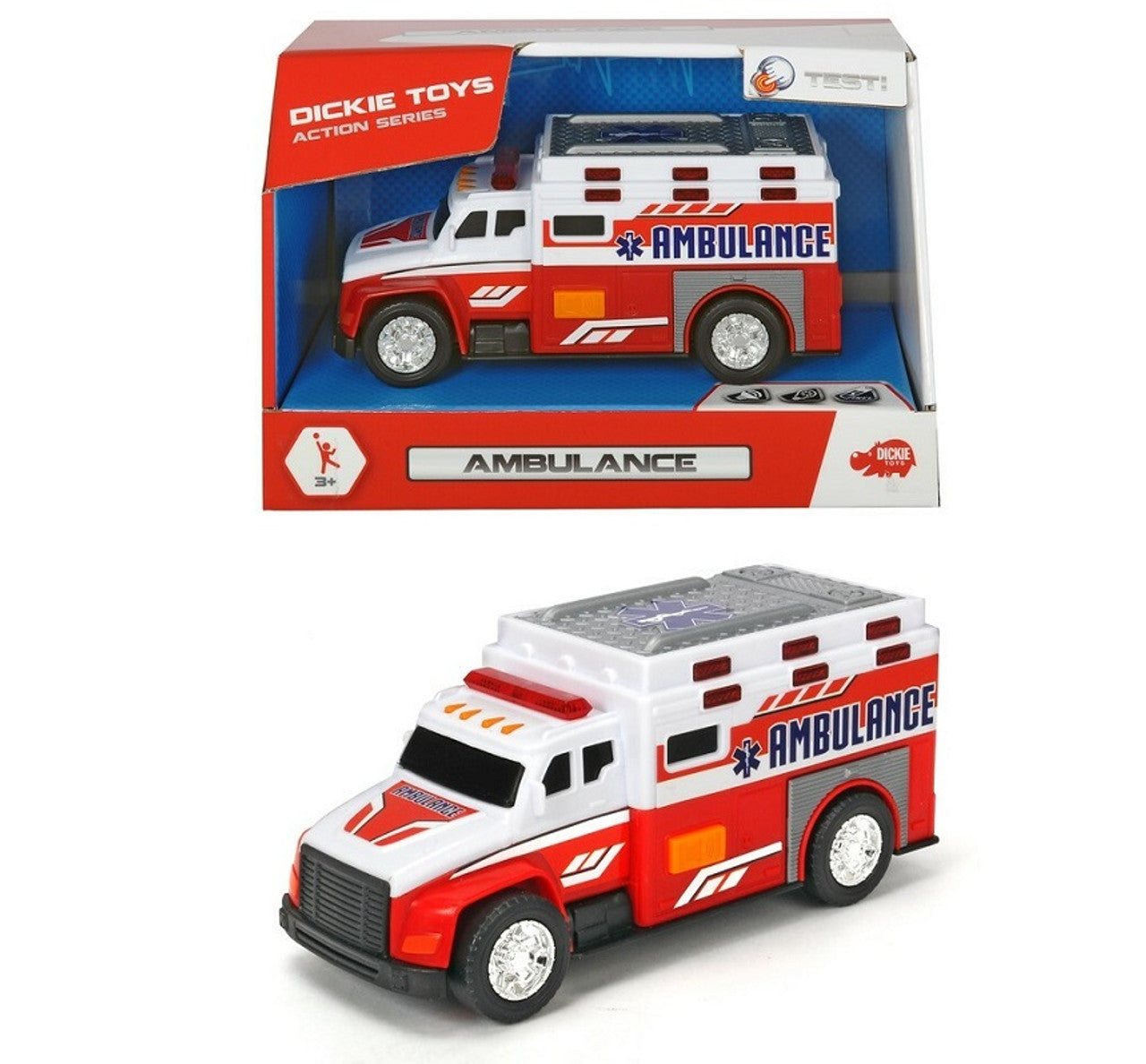 Dickie Toys 15cm Ambulance with Lights and Sound